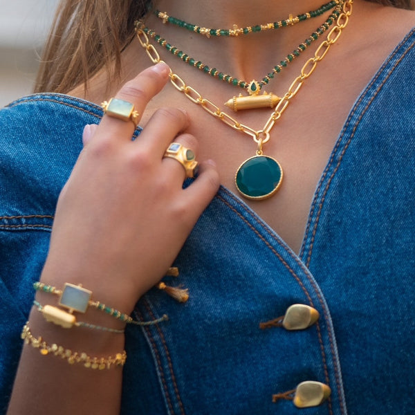 Adjustable Cubic Zirconia Brahma bracelet