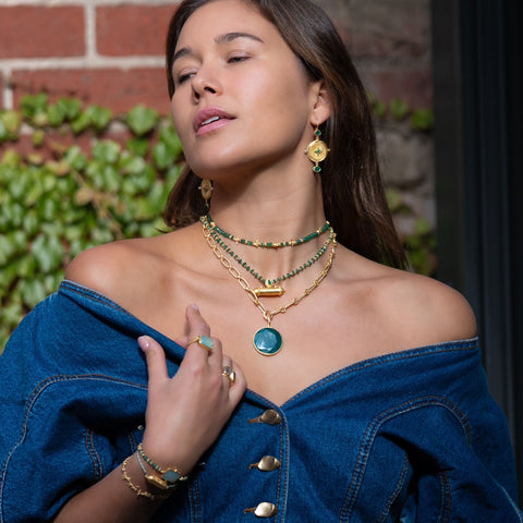 Green Onyx Jardin necklace