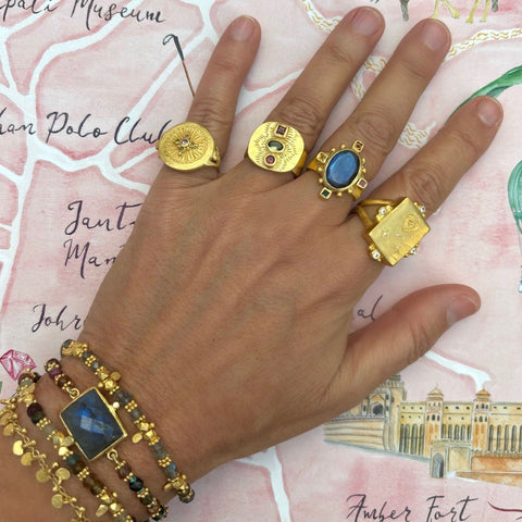 Labradorite Saffron bracelet