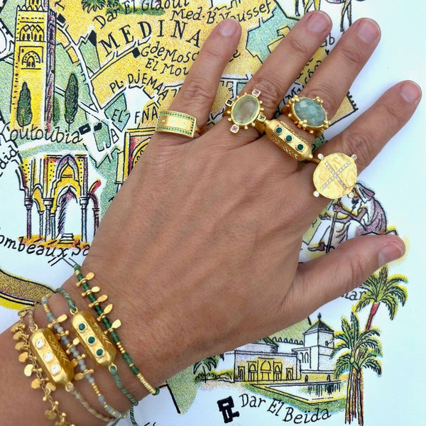 Adjustable Cubic Zirconia Brahma bracelet