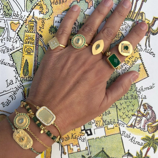 Green Onyx Kasbah ring