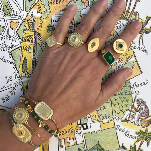 Green Onyx Kasbah ring