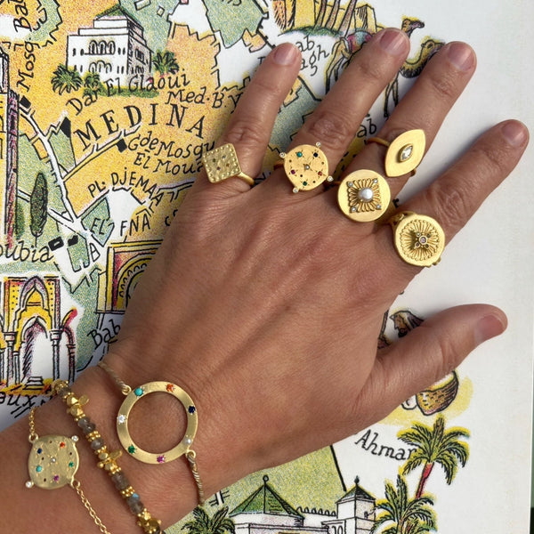 Adjustable beige Safi bracelet