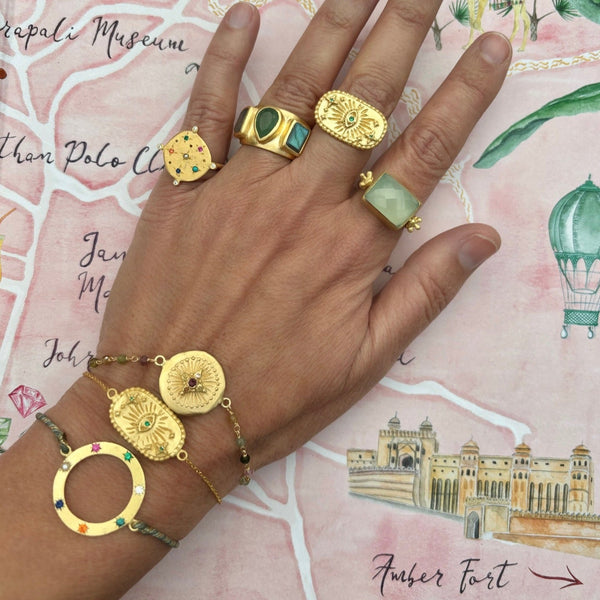 Multi Tourmaline Haveli bracelet - PRE ORDER