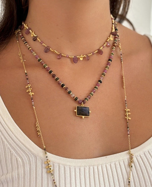 Rosemary Multi Tourmaline necklace