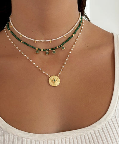 Green Zircon Haveli necklace