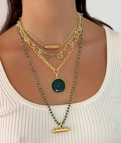 Green Aventurine Brahma necklace