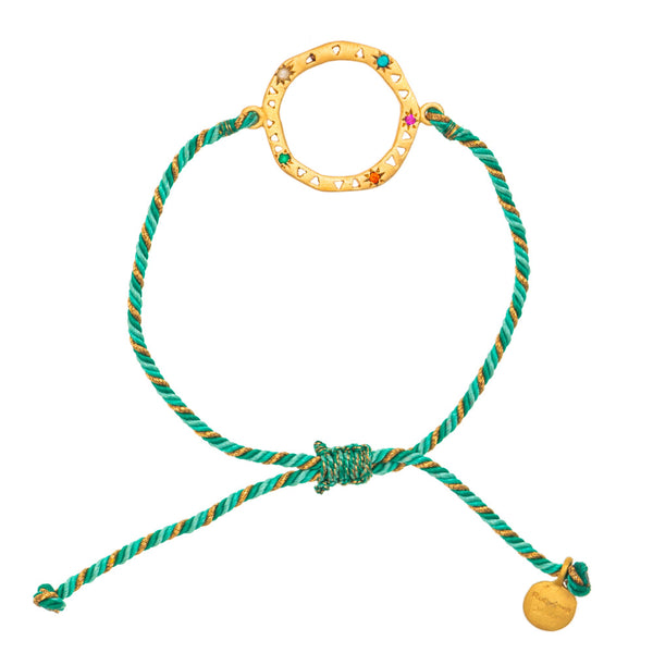 Adjustable green Safi bracelet