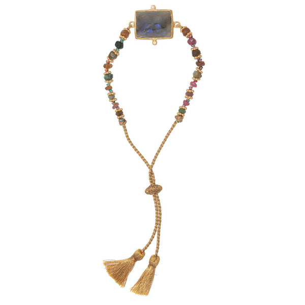 Labradorite & Multi Tourmaline Kasbah necklace