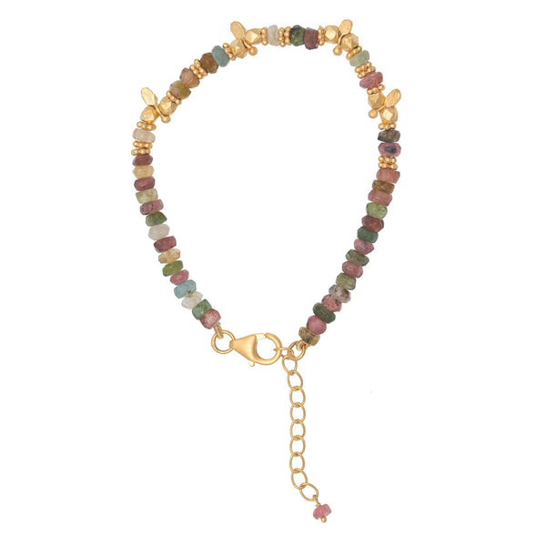 Multi Tourmaline Saffron bracelet
