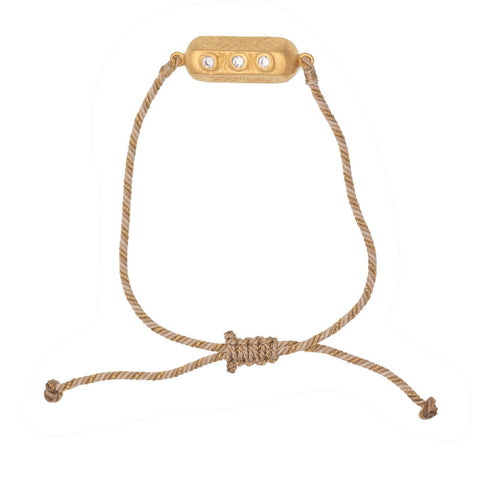 Adjustable Cubic Zirconia Brahma bracelet