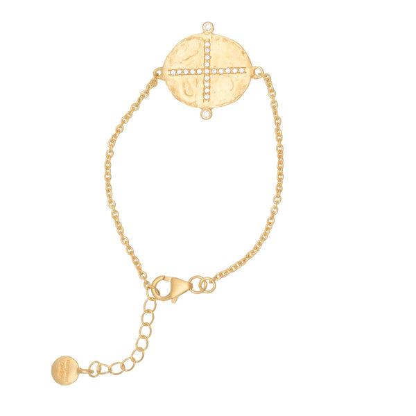 Cubic Zirconia Cross bracelet
