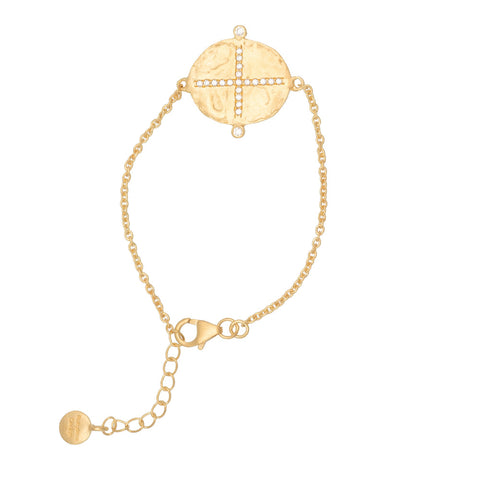 Cubic Zirconia Cross bracelet