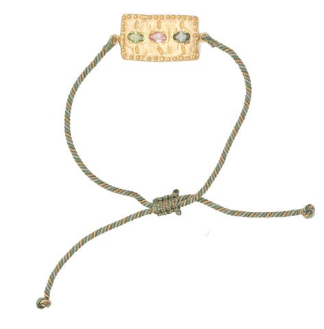 Green adjustable Amira bracelet
