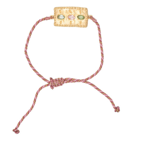 Pink adjustable Amira bracelet