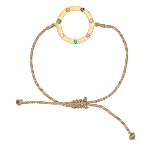 Adjustable beige Safi bracelet