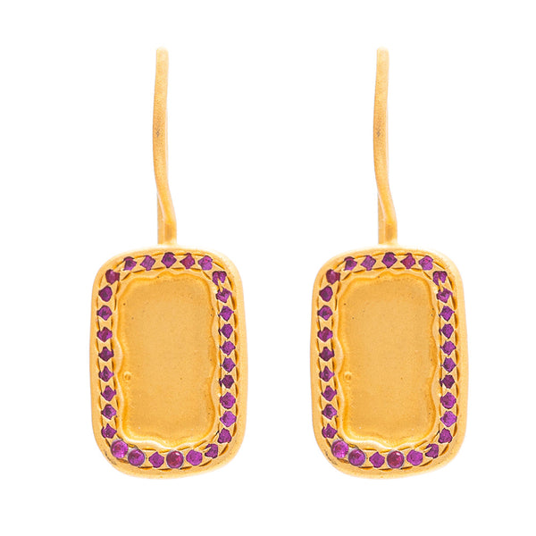 Ruby Zircon Bahia earrings