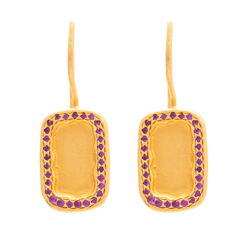 Ruby Zircon Bahia earrings