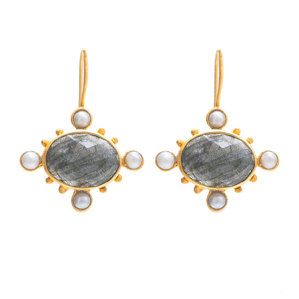 Labradorite Berber earrings