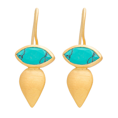 Turquoise Mali earrings