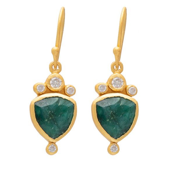 Green Aventurine Gaudi earrings