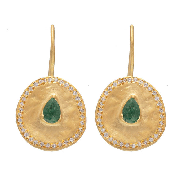 Green Aventurine Majorelle earrings