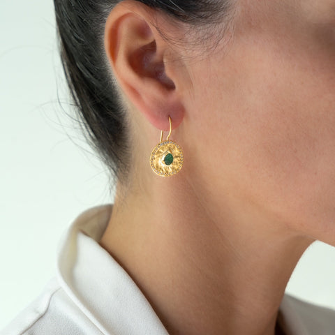 Green Aventurine Majorelle earrings