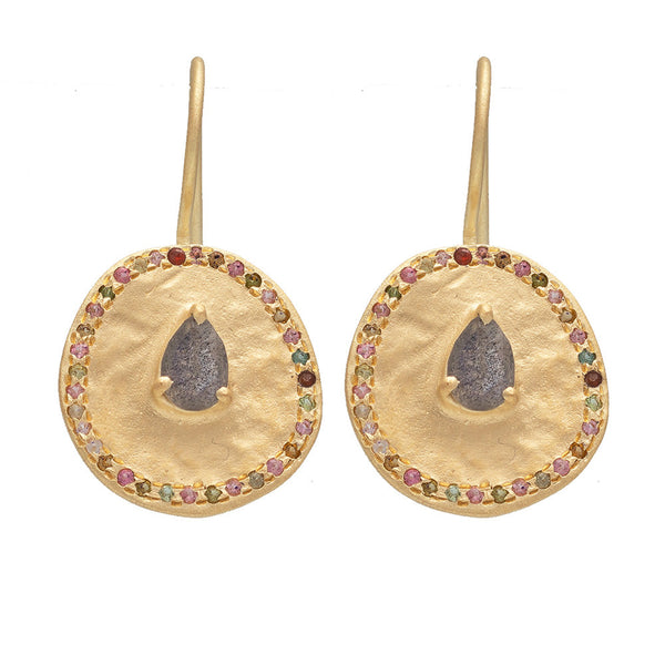 Labradorite Majorelle earrings