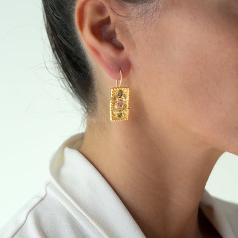 Multi Tourmaline Amira earrings
