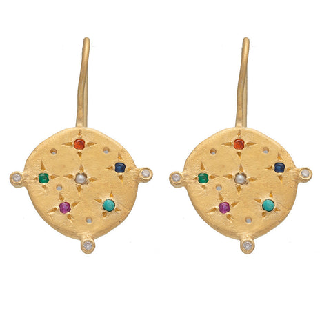 Mixed stone Souk earrings