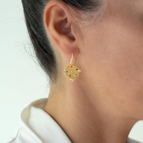 Mixed stone Souk earrings