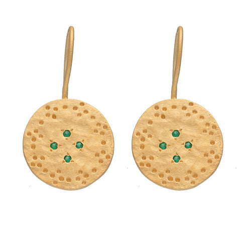 Green Zircon Amber earrings - PRE ORDER