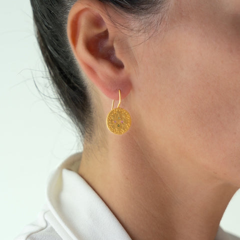 Multi Tourmaline Amber earrings - PRE ORDER