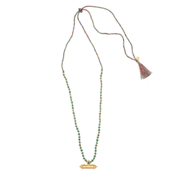 Green Aventurine Taj necklace