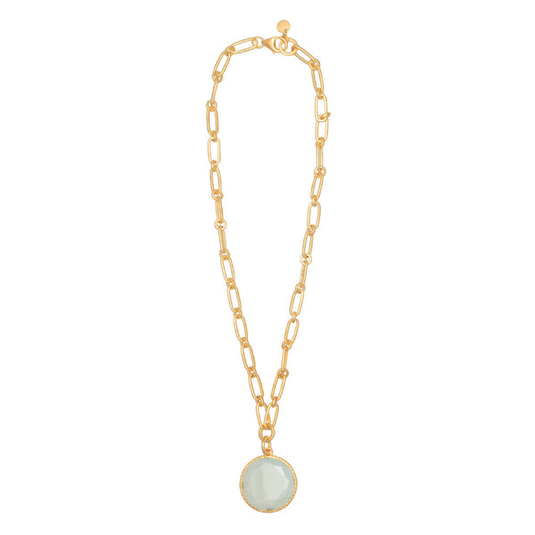 Aqua Chalcedony Jardin necklace