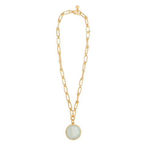 Aqua Chalcedony Jardin necklace