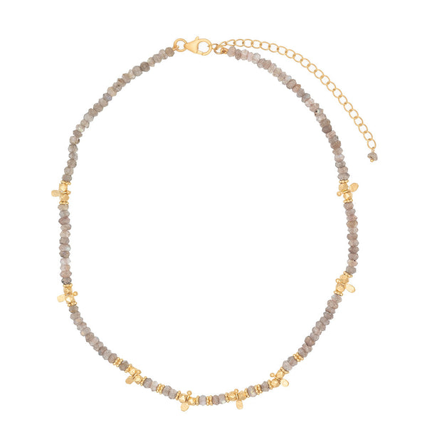 Labradorite Saffron necklace