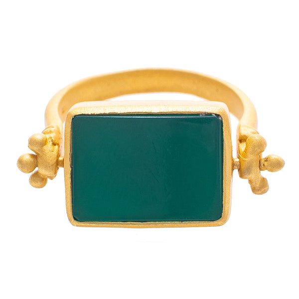 Green Onyx Esther ring