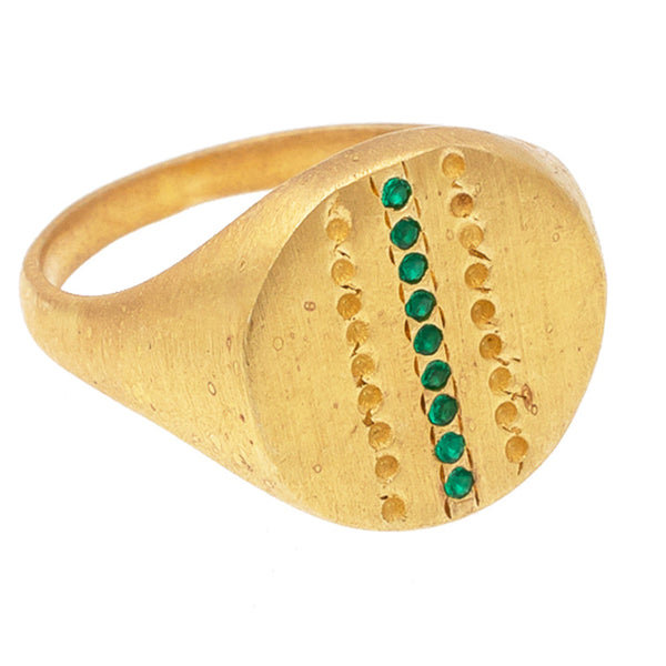 Green Zircon Tuareg ring