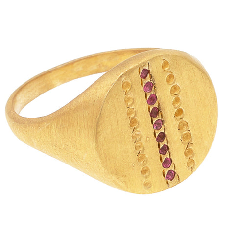 Pink Tourmaline Tuareg ring