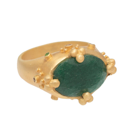 Green Aventurine Atlas ring