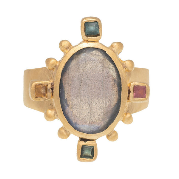 Labradorite Rambagh ring - PRE ORDER