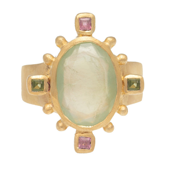 Prehnite Rambagh ring - PRE ORDER