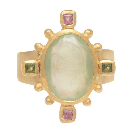 Prehnite Rambagh ring - PRE ORDER
