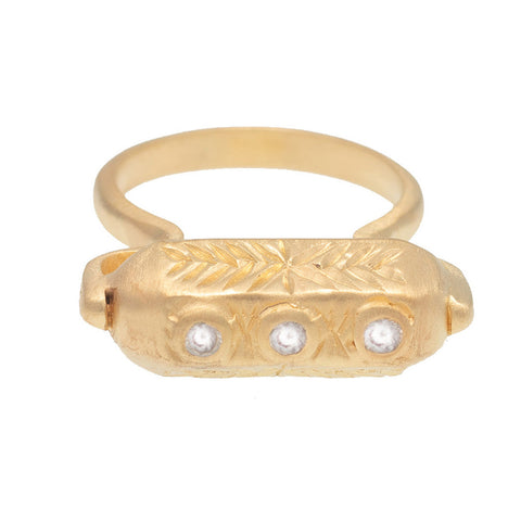 Cubic Zirconia Brahma ring