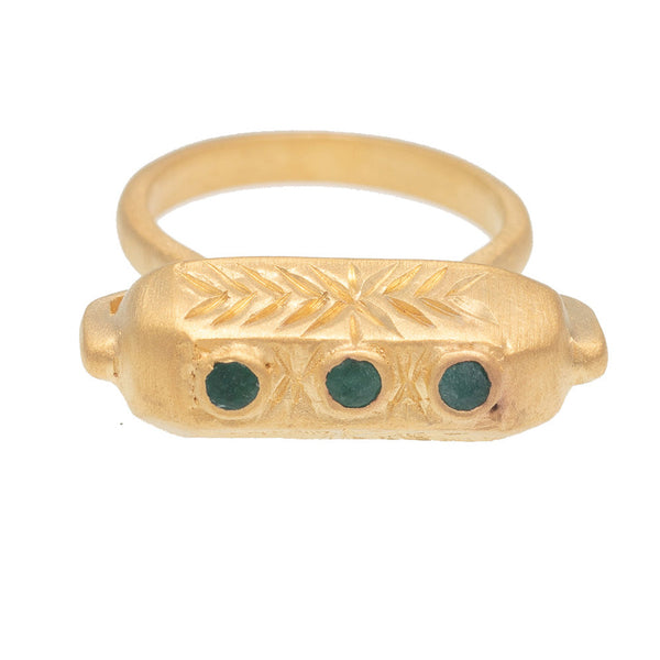 Green Aventurine Brahma ring