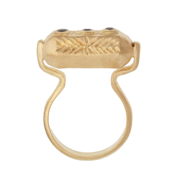 Green Aventurine Brahma ring