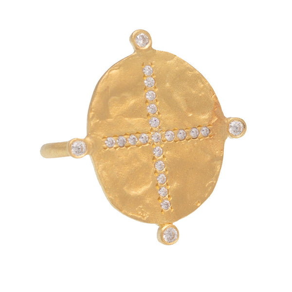 Cubic cross necklace