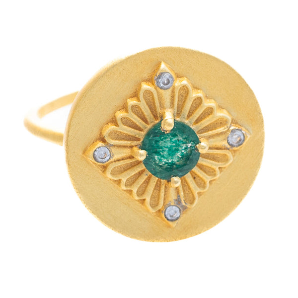 Green Aventurine Banjara ring