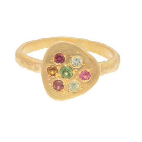 Multi Tourmaline Thar ring